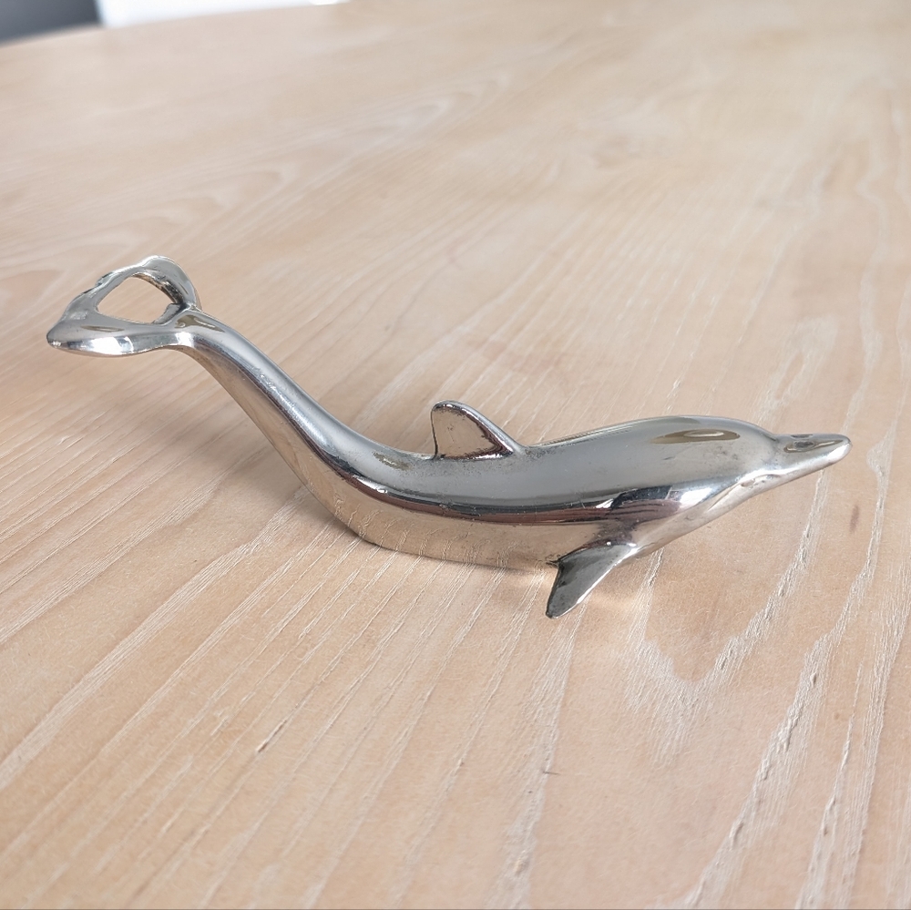 Vintage Metal Dolphin Bottle Opener